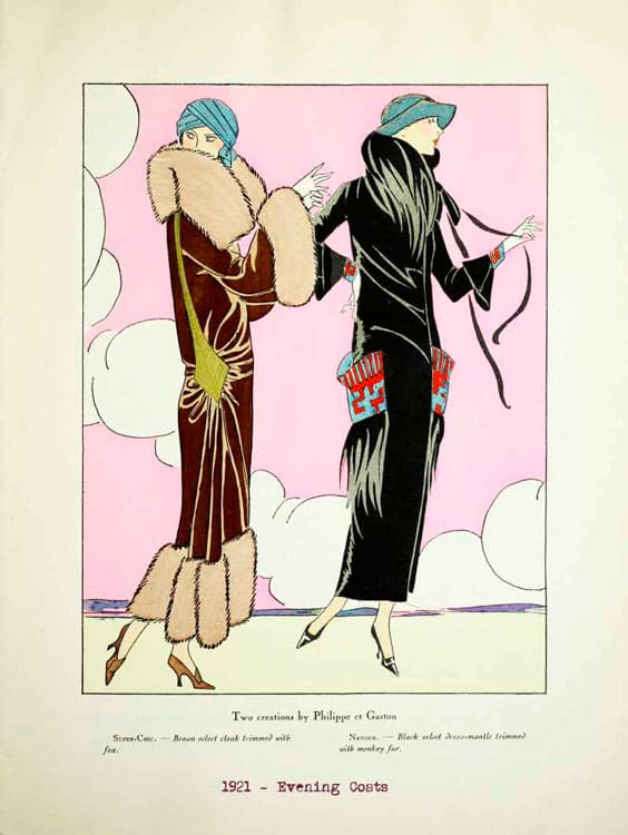 Вечерние пальто, 1921 год