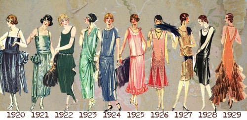 Вечерние платья 1920-1929 годов
