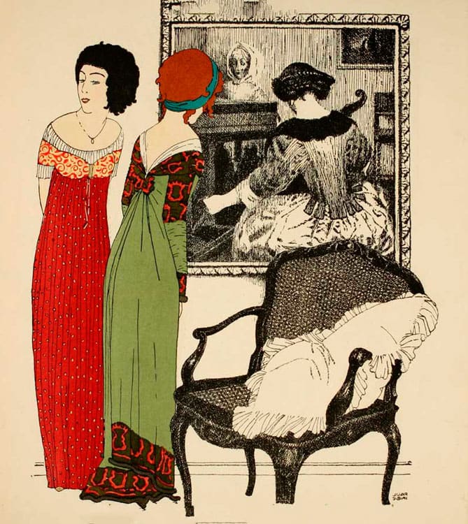 плакат магазина дизайнера Поля Пуаре, 1908 год
