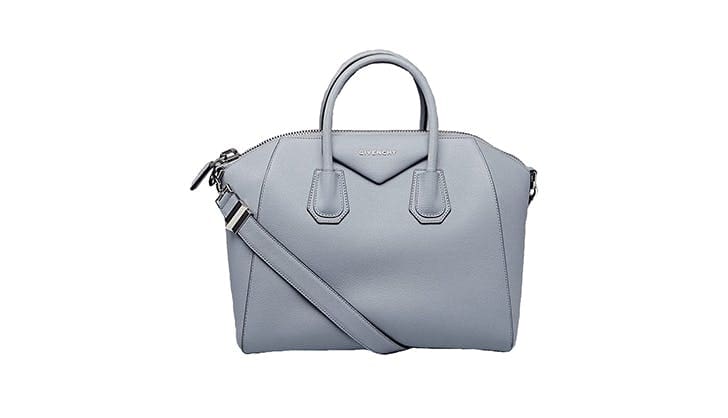 Голубая сумка тоут от givenchy