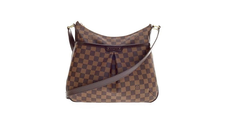 Коричневая сумка тоут в клеточку от lous vuitton