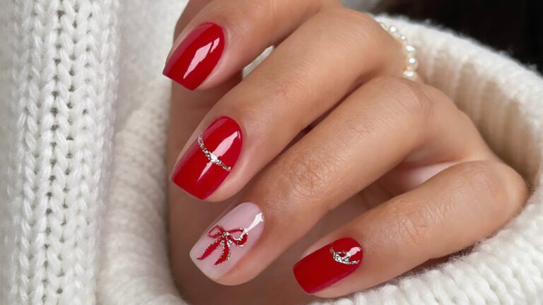 21 маникюр с бантами, дизайны, которые обладают особым шармом